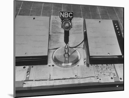 Broadcast Microphone-null-Mounted Photographic Print