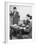 Broadcaster Lowell Thomas Talking During His Show-null-Framed Photographic Print