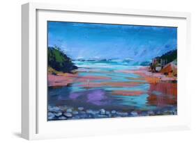 Broadhaven (acrylic on canvas, 2021)-Paul Powis-Framed Giclee Print