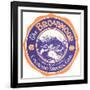 Broadmoor Label, Colorado Springs, Colorado-null-Framed Art Print