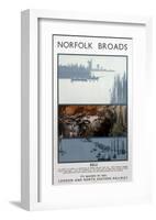 Broads Eels-null-Framed Art Print