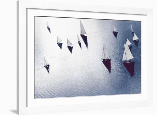 Broads Regatta, Island Yachts - Awash-Ben Wood-Framed Giclee Print