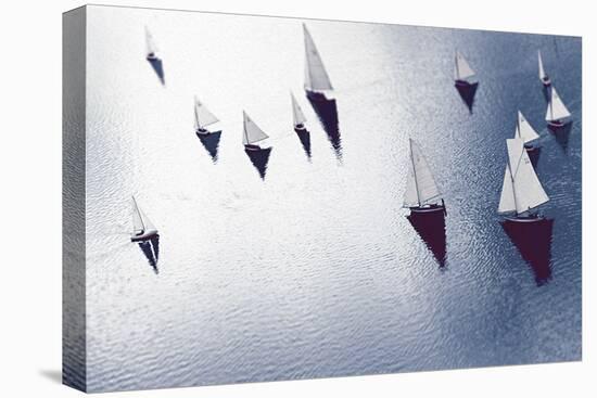 Broads Regatta, Island Yachts - Awash-Ben Wood-Stretched Canvas