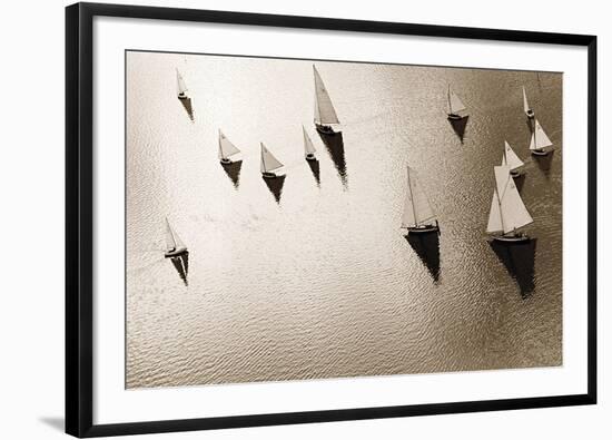 Broads Regatta, Island Yachts-Ben Wood-Framed Giclee Print