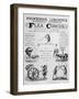 Broadsheet Advertising Professor Likonti's Romanian Flea Circus During Visit to London-null-Framed Photographic Print