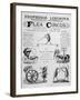 Broadsheet Advertising Professor Likonti's Romanian Flea Circus During Visit to London-null-Framed Photographic Print