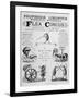 Broadsheet Advertising Professor Likonti's Romanian Flea Circus During Visit to London-null-Framed Photographic Print