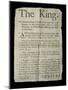 Broadsheet Discussing the Madness of King George Iii, 1788-English School-Mounted Giclee Print