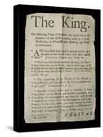 Broadsheet Discussing the Madness of King George Iii, 1788-English School-Stretched Canvas