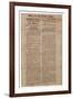 Broadside Announcing the First Battle of Manassas, Whig and Observer Extra, after 22 July 1861-null-Framed Giclee Print