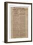 Broadside Announcing the First Battle of Manassas, Whig and Observer Extra, after 22 July 1861-null-Framed Giclee Print