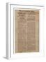 Broadside Announcing the First Battle of Manassas, Whig and Observer Extra, after 22 July 1861-null-Framed Giclee Print
