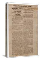 Broadside Announcing the First Battle of Manassas, Whig and Observer Extra, after 22 July 1861-null-Stretched Canvas