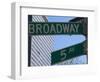 Broadway and 5th Avenue Street Signs, Manhattan, New York City, New York, USA-Amanda Hall-Framed Photographic Print