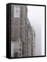 Broadway and Empire State Building Shrouded in Mist, Manhattan-Amanda Hall-Framed Stretched Canvas