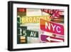 Broadway and Fifth Ave-Evangeline Taylor-Framed Art Print