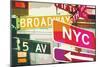 Broadway and Fifth Ave-Evangeline Taylor-Mounted Art Print