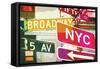 Broadway and Fifth Ave-Evangeline Taylor-Framed Stretched Canvas