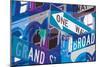 Broadway and Grand-Evangeline Taylor-Mounted Art Print