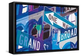 Broadway and Grand-Evangeline Taylor-Framed Stretched Canvas