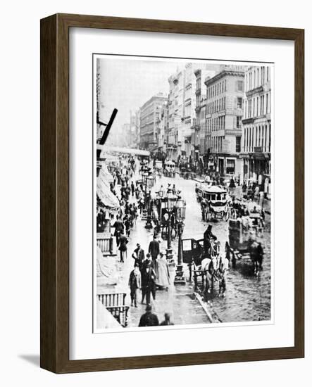 Broadway and Spring Street, New York City, USA, 1867-MATHEW B BRADY-Framed Giclee Print