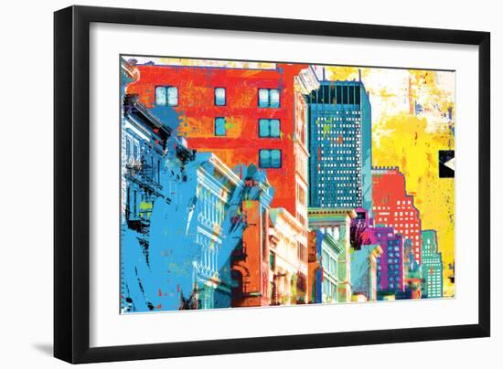 Broadway And Spring Street-Savannah Miller-Framed Art Print