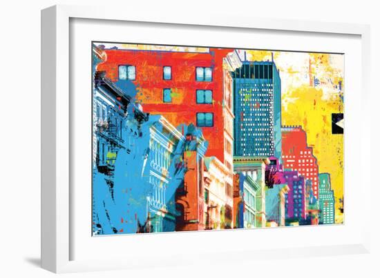 Broadway And Spring Street-Savannah Miller-Framed Art Print