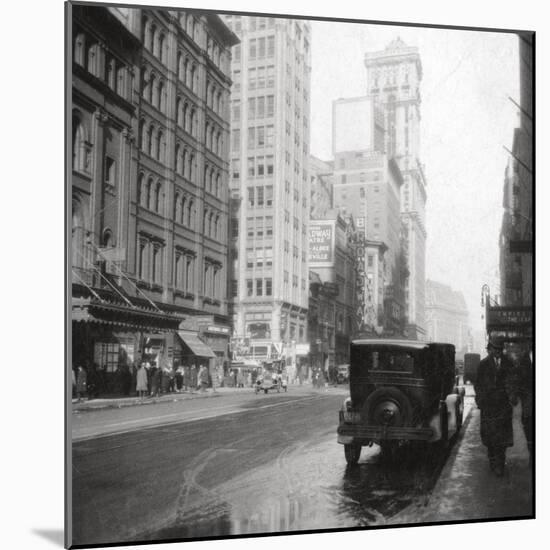 Broadway and the Times Building, New York City, USA, 20th Century-J Dearden Holmes-Mounted Photographic Print