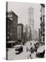 Broadway and Times Building (One Times Square), New York City-null-Stretched Canvas