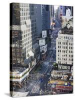 Broadway and Times Square, Midtown Manhattan-Amanda Hall-Stretched Canvas