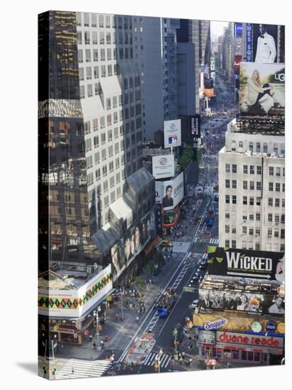 Broadway and Times Square, Midtown Manhattan-Amanda Hall-Stretched Canvas