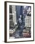Broadway and Times Square, Midtown Manhattan-Amanda Hall-Framed Photographic Print