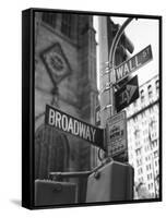 Broadway and Wall Street-Chris Bliss-Framed Stretched Canvas