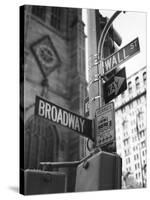 Broadway and Wall Street-Chris Bliss-Stretched Canvas