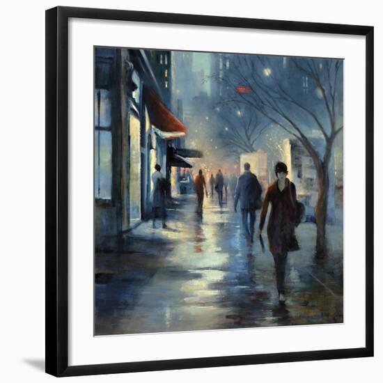 Broadway at Dusk-Jessen-Framed Giclee Print