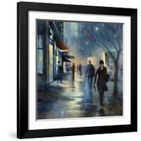 Broadway at Dusk-Jessen-Framed Giclee Print