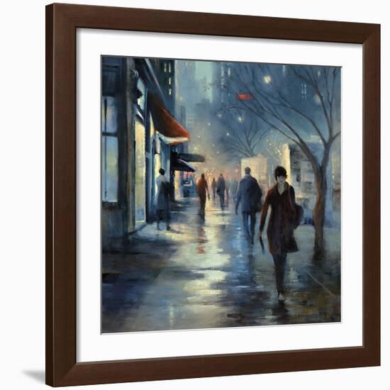 Broadway at Dusk-Jessen-Framed Giclee Print