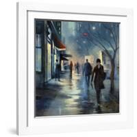 Broadway at Dusk-Jessen-Framed Giclee Print