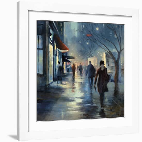 Broadway at Dusk-Jessen-Framed Giclee Print