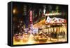 Broadway at Night II-Philippe Hugonnard-Framed Stretched Canvas