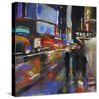 Broadway at Night-Solveiga-Stretched Canvas