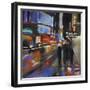 Broadway at Night-Solveiga-Framed Giclee Print