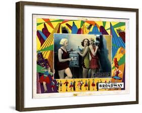 Broadway, Betty Francisco, Merna Kennedy, Evelyn Brent, 1929-null-Framed Art Print