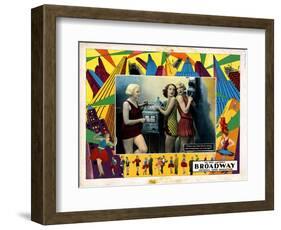 Broadway, Betty Francisco, Merna Kennedy, Evelyn Brent, 1929-null-Framed Art Print