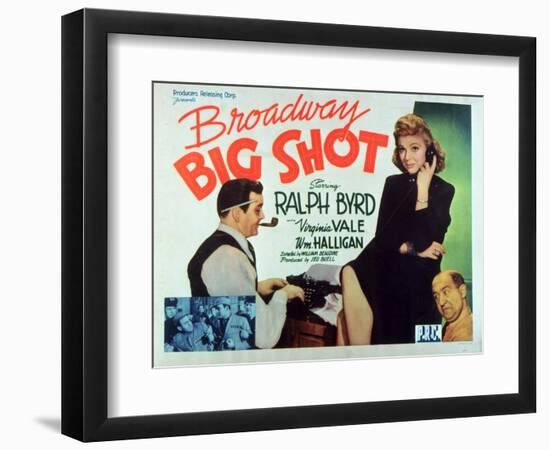 Broadway Big Shot, 1942-null-Framed Art Print