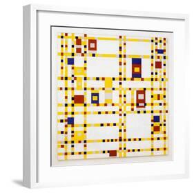 Broadway Boogie Woogie. 1942-43-Piet Mondrian-Framed Art Print