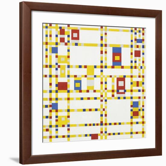 Broadway Boogie Woogie, 1942-Piet Mondrian-Framed Premium Giclee Print