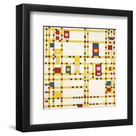 Broadway Boogie Woogie-Piet Mondrian-Framed Art Print