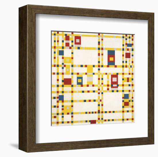 Broadway Boogie Woogie-Piet Mondrian-Framed Art Print