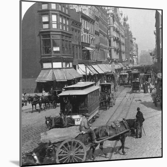 Broadway Boulevard from Union Square to Madison Square-null-Mounted Photographic Print